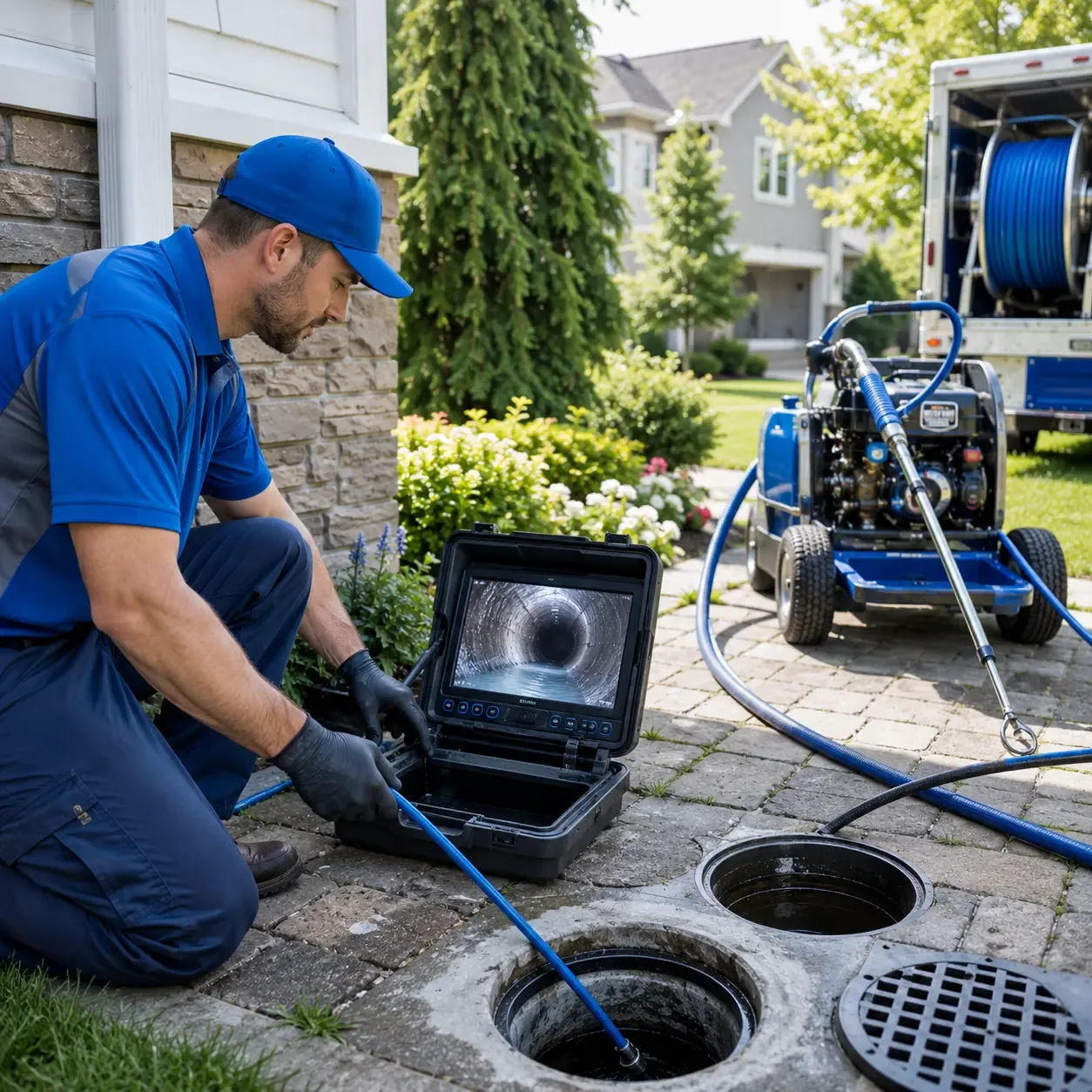 Outdoor drain cleaning professionals serving Freeman Spur, IL