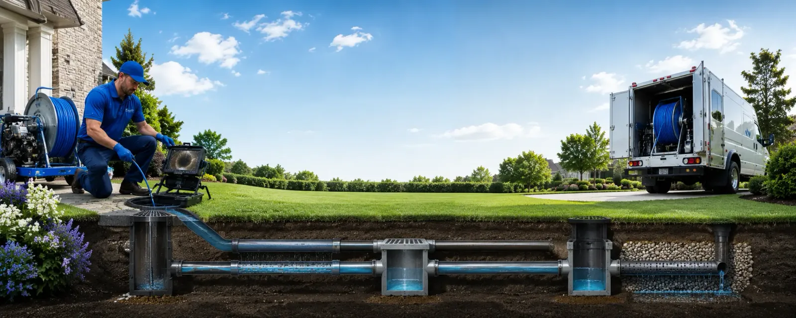 Outdoor drain cleaning information for Freeman Spur, IL